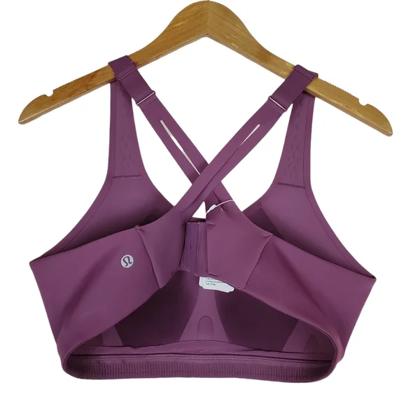 SOLD Lululemon Air Support Bra Womens Size 38C Vintage Plum High Impact Running - Picture 4 of 11